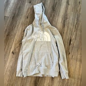 The North Face Hoodie, size L, gray.
